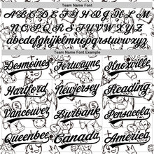 Charger l&#39;image dans la galerie, Custom White Black 3D Pattern Halloween Authentic Baseball Jersey
