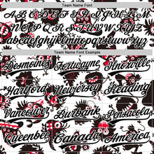 Charger l&#39;image dans la galerie, Custom White Black 3D Pattern Halloween Authentic Baseball Jersey
