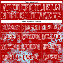 Загрузить изображение в средство просмотра галереи, Custom Stitched Red White Christmas Snowflakes 3D Sports Pullover Sweatshirt Hoodie
