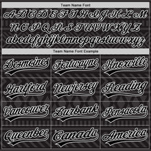 Laden Sie das Bild in den Galerie-Viewer, Custom Black White 3D Pattern Design Black History Month Authentic Baseball Jersey
