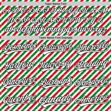 Charger l&#39;image dans la galerie, Custom White Black Red-Kelly Green 3D Funny Christmas Authentic Baseball Jersey
