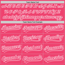 Загрузить изображение в средство просмотра галереи, Custom Neon Pink White 3D Love Heart Valentine&#39;s Day Authentic Baseball Jersey
