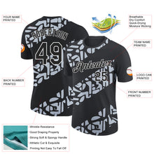 Charger l&#39;image dans la galerie, Custom Black Silver-White 3D Esports Performance T-Shirt
