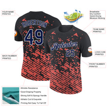 Charger l&#39;image dans la galerie, Custom Black Navy-Medium Pink 3D Esports Performance T-Shirt
