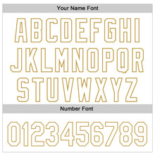 Load image into Gallery viewer, Custom White Old Gold 3D Pattern Design Mother&#39;s Day Family Love Authentic Baseball Jersey
