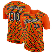 Загрузить изображение в средство просмотра галереи, Custom Orange Black-Gold 3D Esports Performance T-Shirt
