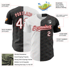 Laden Sie das Bild in den Galerie-Viewer, Custom Black White-Red 3D Pattern Design Constellation Space Galaxy Star Authentic Baseball Jersey
