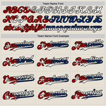 Load image into Gallery viewer, Custom Cream Red Black-Cuban Flag 3D Cuba Authentic Baseball Jersey
