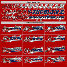 Laden Sie das Bild in den Galerie-Viewer, Custom Red Black White-Cuban Flag 3D Cuba Authentic Baseball Jersey

