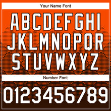 Загрузить изображение в средство просмотра галереи, Custom Orange White-Brown 3D Gradient Square Shape Authentic Baseball Jersey
