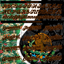 Загрузить изображение в средство просмотра галереи, Custom Black Kelly Green Texas Orange-White 3D Mexico Authentic Baseball Jersey
