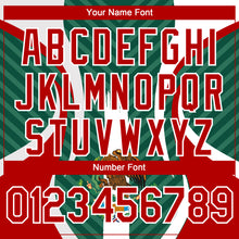 Загрузить изображение в средство просмотра галереи, Custom Green Red Kelly Green-White 3D Mexico Authentic Baseball Jersey
