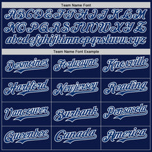 Load image into Gallery viewer, Custom Navy US Navy Blue-White 3D Pattern Design Patriotic American Spirit President&#39;s Day Authentic Baseball Jersey
