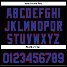 Load image into Gallery viewer, Custom Black Thunder Blue-Red 3D Patriotic Skull American Flag Authentic Baseball Jersey

