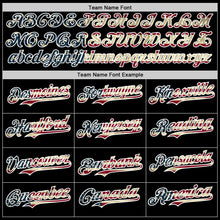 Laden Sie das Bild in den Galerie-Viewer, Custom Black Vintage USA Flag-White 3D Patriotic American Symbol Authentic Baseball Jersey

