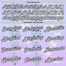 Загрузить изображение в средство просмотра галереи, Custom Purple White-Black 3D Pickleball Paddles Balls Floral Performance T-Shirt
