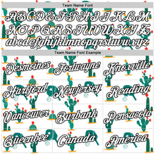 Laden Sie das Bild in den Galerie-Viewer, Custom White Black 3D Pickleball Paddles Balls Cactus Performance T-Shirt
