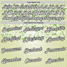 Load image into Gallery viewer, Custom Green White-Black 3D Pickleball Balls Floral Performance T-Shirt

