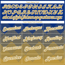Charger l&#39;image dans la galerie, Custom Royal Old Gold-White 3D Pattern Design Gradient Square Shapes Performance T-Shirt
