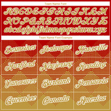 Загрузить изображение в средство просмотра галереи, Custom Red Old Gold-White 3D Pattern Design Gradient Square Shapes Performance T-Shirt
