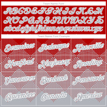 Загрузить изображение в средство просмотра галереи, Custom Red Gray-White 3D Pattern Design Gradient Square Shapes Performance T-Shirt
