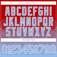 Загрузить изображение в средство просмотра галереи, Custom Red Light Blue-White 3D Pattern Design Gradient Square Shapes Performance T-Shirt
