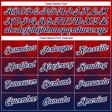 Загрузить изображение в средство просмотра галереи, Custom Red Navy-White 3D Pattern Design Gradient Square Shapes Performance T-Shirt
