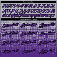 Загрузить изображение в средство просмотра галереи, Custom Gray Purple-Black 3D Pattern Design Gradient Square Shapes Performance T-Shirt
