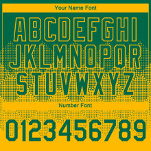 Загрузить изображение в средство просмотра галереи, Custom Kelly Green Gold 3D Pattern Design Gradient Square Shapes Performance T-Shirt
