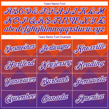 Загрузить изображение в средство просмотра галереи, Custom Orange Purple-White 3D Pattern Design Gradient Square Shapes Performance T-Shirt
