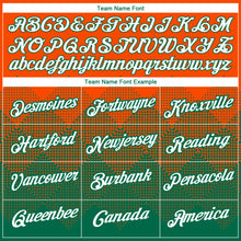 Загрузить изображение в средство просмотра галереи, Custom Orange White-Kelly Green 3D Pattern Design Gradient Square Shapes Performance T-Shirt
