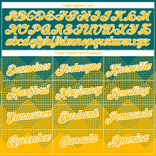 Charger l&#39;image dans la galerie, Custom Teal Gold-White 3D Pattern Design Gradient Square Shapes Performance T-Shirt
