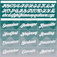 Laden Sie das Bild in den Galerie-Viewer, Custom Teal White-Gray 3D Pattern Design Gradient Square Shapes Performance T-Shirt
