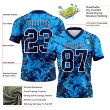 Laden Sie das Bild in den Galerie-Viewer, Custom Graffiti Pattern Navy-White 3D Pattern Authentic Football Jersey
