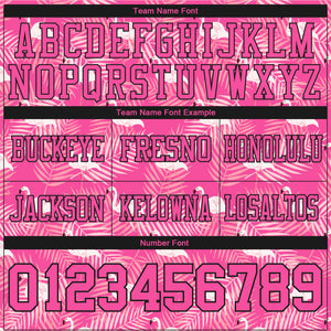 Custom Pink Black 3D Pattern Flamingo Mesh Authentic Football Jersey