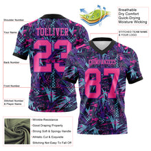 Laden Sie das Bild in den Galerie-Viewer, Custom Graffiti Pattern Pink Purple-Black 3D Pattern Creative Geometric Figures And Dots Authentic Football Jersey
