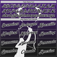 Laden Sie das Bild in den Galerie-Viewer, Custom Purple Black-White 3D Pattern Design Arrow Archery Bow Target Performance T-Shirt
