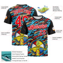 Загрузить изображение в средство просмотра галереи, Custom Black Fire Red-White 3D Pattern Design Arrow Archery Bow Target Performance T-Shirt
