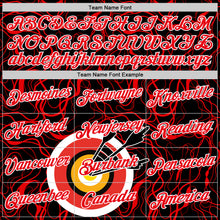 Загрузить изображение в средство просмотра галереи, Custom Black Fire Red-White 3D Pattern Design Arrow Archery Bow Target Performance T-Shirt
