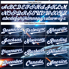 Charger l&#39;image dans la galerie, Custom Blue White-Royal 3D Pattern Design Outer Space Starships Authentic Baseball Jersey
