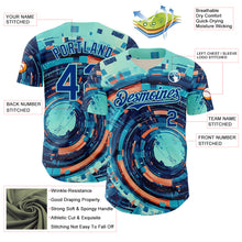 Charger l&#39;image dans la galerie, Custom Blue Royal-Ice Blue 3D Pattern Design Outer Space Authentic Baseball Jersey
