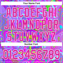 Load image into Gallery viewer, Custom Purple Deep Pink-White 3D Pattern Design Trippy Psychedelic Magic Mushrooms Authentic Baseball Jersey
