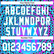 Загрузить изображение в средство просмотра галереи, Custom Purple White-Ice Blue 3D Pattern Design Trippy Magic Mushrooms Skull Authentic Baseball Jersey

