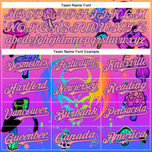 Charger l&#39;image dans la galerie, Custom Pink Medium Pink-Purple 3D Pattern Design Trippy Magic Mushrooms Dragon Authentic Baseball Jersey
