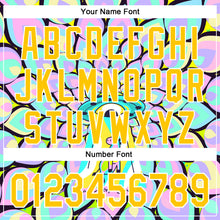 Charger l&#39;image dans la galerie, Custom Purple Yellow-White 3D Pattern Design Trippy Magic Mushrooms Alien Authentic Baseball Jersey
