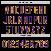 Charger l&#39;image dans la galerie, Custom Black Purple-Gold 3D Pattern Design Mardi Gras Shrove Tuesday Authentic Baseball Jersey
