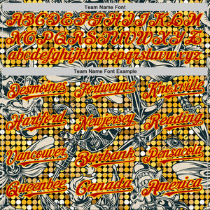 Custom Black Red-Yellow 3D Pattern Design Rave Party Tattoos Disco Authentic Baseball Jersey