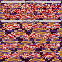 Charger l&#39;image dans la galerie, Custom Purple Red-White 3D Pattern Design Rave Party Animal Snake Python Print Authentic Baseball Jersey
