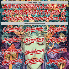 Load image into Gallery viewer, Custom Green Red-White 3D Pattern Design Rave Party Trippy Magic Mushroom Authentic Baseball Jersey
