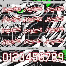 Laden Sie das Bild in den Galerie-Viewer, Custom Black White-Red 3D Pattern Design Burner Costumes Skull Authentic Baseball Jersey
